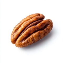 Poster - Roasted pecan half showcasing deep brown color and rich texture in a simple setting