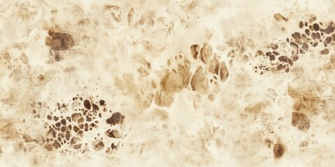 Poster - Vintage-inspired parchment illustration featuring warm brown tones and subtle stains in a horizontally elongated format