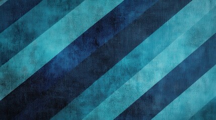 Aufkleber - Textured diagonal stripes transition from vibrant teal to rich navy blue for modern design aesthetics