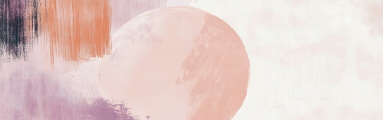 Poster - Minimalist design featuring a soft pencil with abstract pastel shapes on a muted background, perfect for artistic inspiration or creative projects