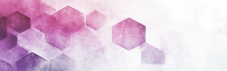 Aufkleber - Soft hexagonal patterns in pastel colors create a calming abstract background filled with delicate light and texture