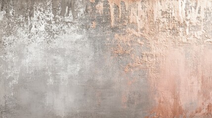 Poster - Textured metal background with shades of gray and copper creating a visually appealing transition