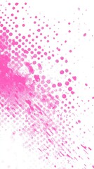 Poster - Radiant halftone design with vibrant fuchsia tones creating dynamic visual energy in contemporary art
