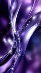 Aufkleber - Layers of deep indigo and rich violet swirls create a captivating abstract design that enhances any modern aesthetic