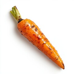 Aufkleber - Roasted carrot with caramelized edges, showcasing vibrant orange color and glistening texture