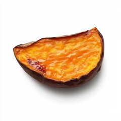 Poster - Perfectly roasted sweet potato slice showcasing vibrant color and texture