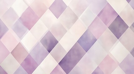 Leinwandbilder - Minimalistic diamond-patterned texture in soft pastel colors creating a soothing visual effect for design use