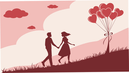 Wall Mural - happy Valentine's Day