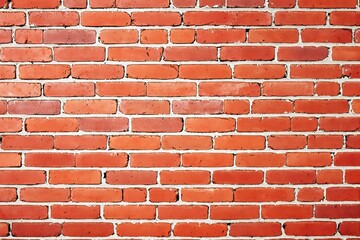 Poster - Close-up of red brick wall with vintage texture.