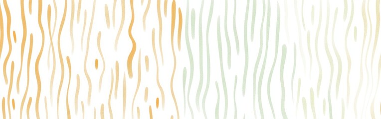 Poster - Minimalist dashed patterns in pastel amber and green create a serene backdrop for modern design aesthetics