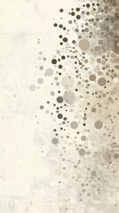Aufkleber - Halftone dots create a soft beige pattern, blending abstract design with subtle elegance for modern decor