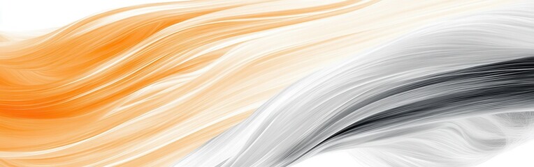 Aufkleber - Elegant gradient of flowing pencil strokes in soft shades of orange, white, and gray on a smooth background