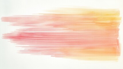 Leinwandbilder - Abstract composition of pencil strokes in coral hues and soft gradients blending seamlessly together