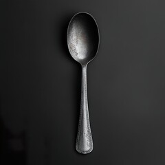 Poster - Vintage Silver Spoon: A Dark Still Life