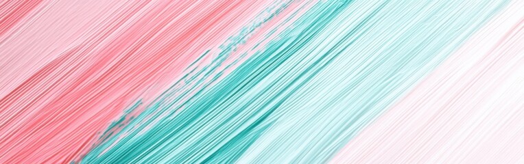 Poster - Soft gradient of pastel pink and mint green pencil strokes creating a soothing artistic background