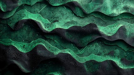 Leinwandbilder - Grungy and moody abstract halftone pattern with cyberpunk inspired digital textures futuristic details and dynamic generative visual elements  This striking contemporary background features a vibrant