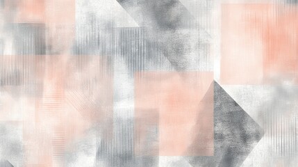 Poster - Soft pencil strokes create a subtle and serene background with textured patterns in pale hues