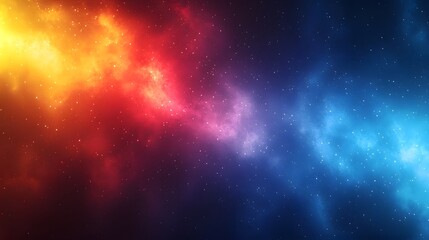 Leinwandbilder - Captivating Cosmic Gradient Vibrant Spectrum of Galactic Splendor a breathtaking digital art background featuring a seamless blend of dark blue red and yellow hues