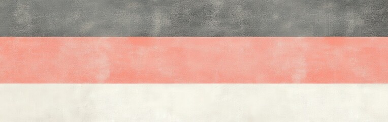 Poster - Elegant coral and gray horizontal stripes create a chic backdrop for interior design inspiration in modern decor