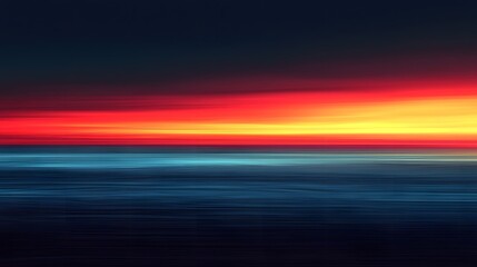 Fototapete - A mesmerizing blurred gradient background featuring a seamless spectrum of dark blue red and yellow hues for a captivating abstract and contemporary look  This digital artwork evokes a sense of drama