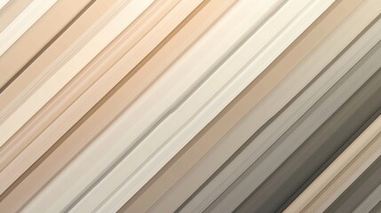 Aufkleber - Gradient of sleek diagonal stripes showcasing soft hues blending from light beige to deep taupe in a harmonious design pattern