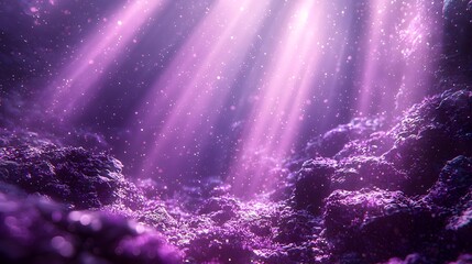 Leinwandbilder - and Ethereal Purple Blurred Background with Gradient Light Rays and Gentle Shadow Play Adding Depth Elegance and a Captivating Mood to the Scene