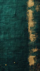 Aufkleber - Deep emerald burlap texture showcasing luxurious natural fibers with a rich and elegant aesthetic