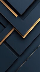 Aufkleber - Geometric 3d Abstract background interlocking dark gray rhombuses and hexagons forming contemporary minimalist pattern design. Vertical format