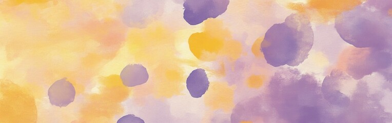 Poster - Abstract dotted pattern featuring pastel amber and soft violet hues, perfect for modern decor and artistic projects