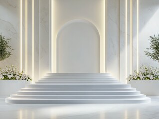 Wall Mural - Marble Steps and Doorway Interior