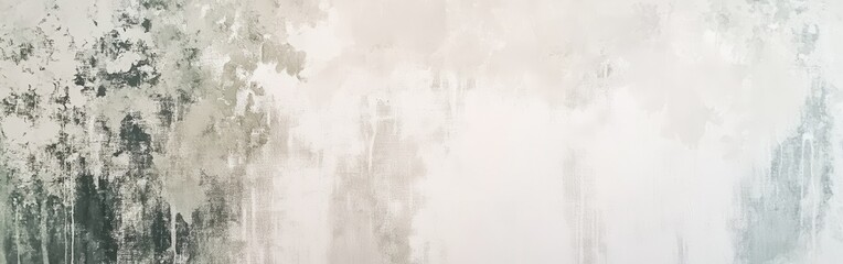 Poster - Elegant white canvas with subtle textures and soft tones creating a tranquil atmosphere in the space