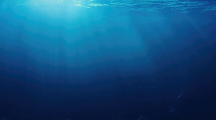 Poster - Deep blue sea gradient background flowing into a lighter aquamarine shade, no visible horizon or land.