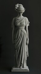 Wall Mural - Serene Marble Statue: A Classical Sculpture