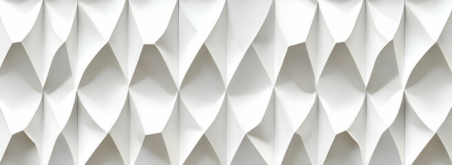 Poster - Abstract white geometric background with a seamless pattern 