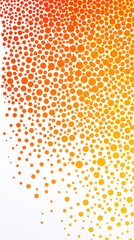 Leinwandbilder - Radiant halftone pattern in vibrant shades of orange and yellow showcasing dynamic texture and depth