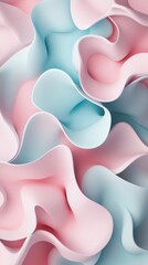 Aufkleber - Soft pastel hues intertwine in an abstract pattern creating a soothing visual experience perfect for modern decor