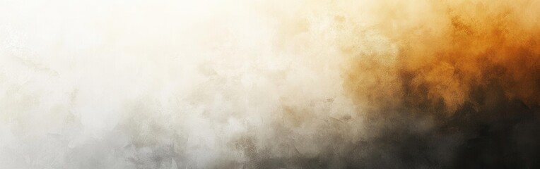 Poster - Soft pastel gray and amber mist creates a tranquil atmosphere at dusk
