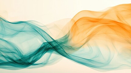 Poster - Abstract pencil strokes create a gradient of soft colors blending seamlessly in dynamic motion