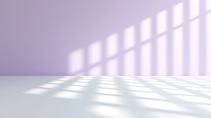 Aufkleber - Abstract Purple Blurred Background with Soft Gradient Light Rays and Gentle Shadows Creating a Dreamy and Serene Atmosphere