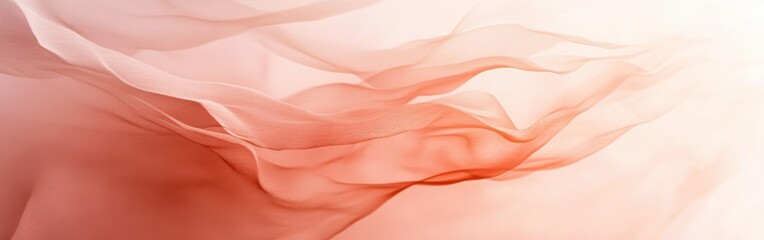 Poster - Abstract design showcases a soft single-tone flowing fabric with delicate layers
