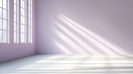 Fototapete - Blurred abstract background in shades of purple with gradient light rays and subtle shadow play creating a modern elegant and calming aesthetic  This digital artwork has a minimalist