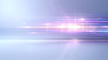 Fototapete - Dreamy ethereal gradient background featuring soft blurred light rays and delicate shadow details in a serene calming color palette of purple hues  This abstract