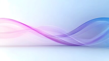 Aufkleber - Elegant abstract digital background with gradient purple and blue waves enhanced by soft glowing light rays and subtle shadow textures  Evoking a calming serene and ethereal atmosphere