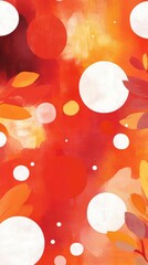 Poster - Vibrant and playful abstract background featuring vivid colors and circular shapes