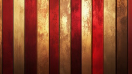 Poster - Luxurious striped background blending bronze and red hues with a rich texture