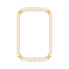 Poster - golden frame linear border