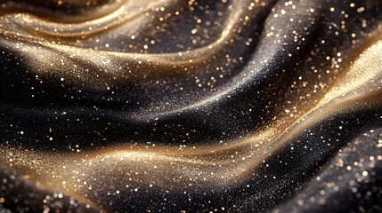 Poster - Shimmering Glamorous Elegant Premium Aesthetic with Vibrant Ornamental Festive Designs in Luxurious Gold and Silver Textures