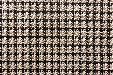 Check and tweed seamless houndstooth pattern texture woven rug