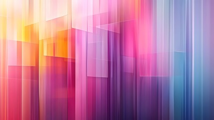 Poster - soft striped gradients with bright colorful tones and fluid transitions forming bold creative modern