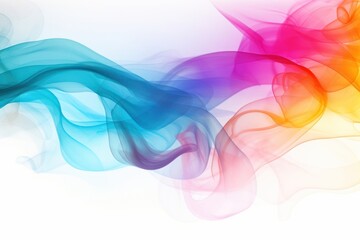 Canvas Print - Colourful smoke pattern creativity